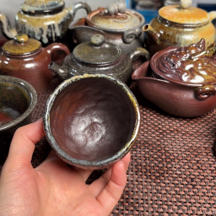 茶杯紫砂手捏小杯100