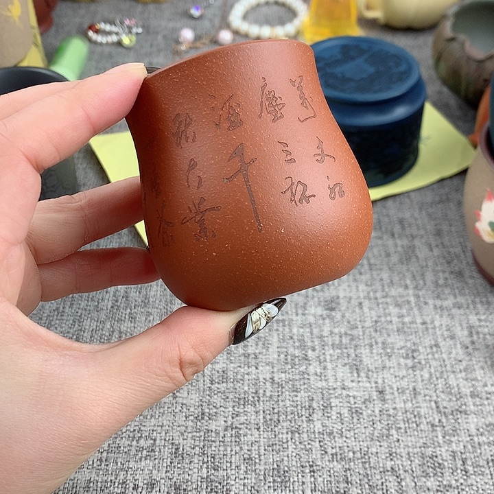 紫砂茶杯高端主人杯