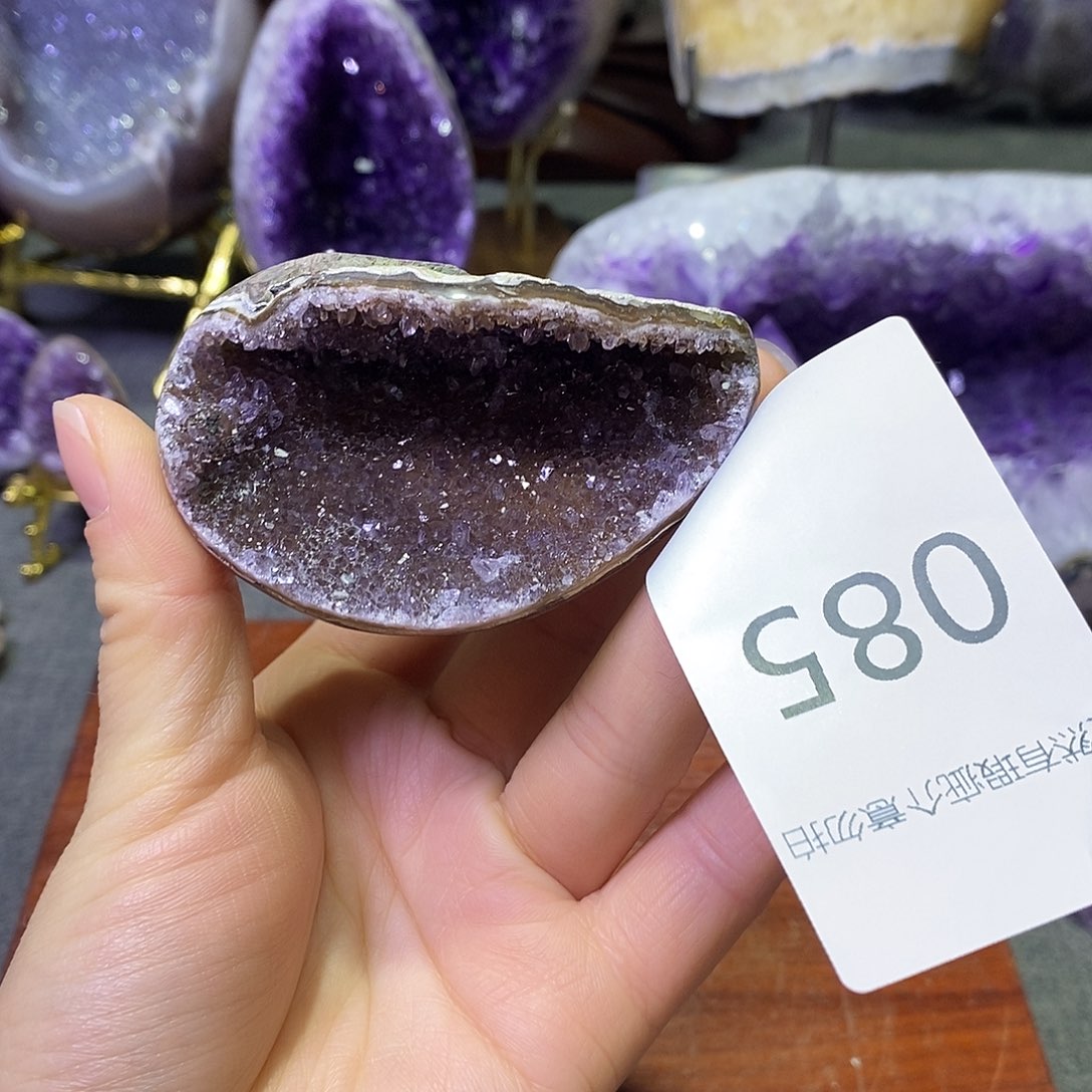 紫晶珠宝半成品未镶嵌