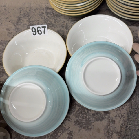 泥塑磁州窑出口尾货碗4只遐思