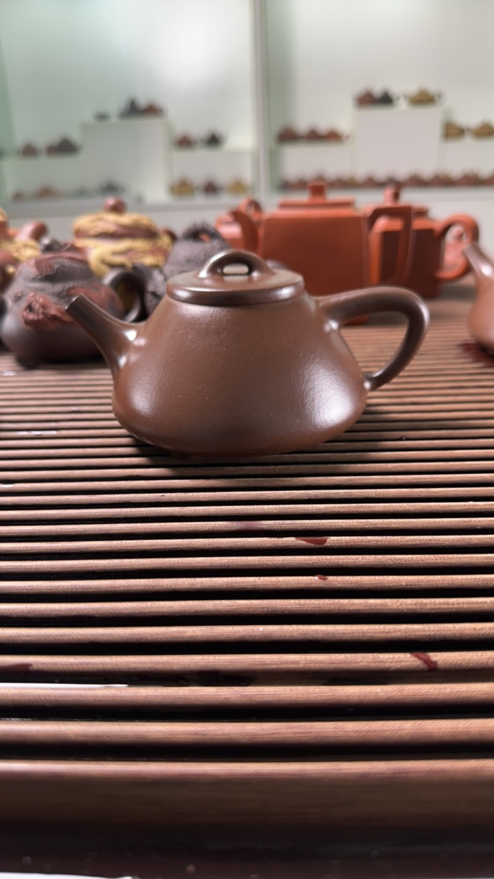 纯手工制作原矿紫砂壶石瓢