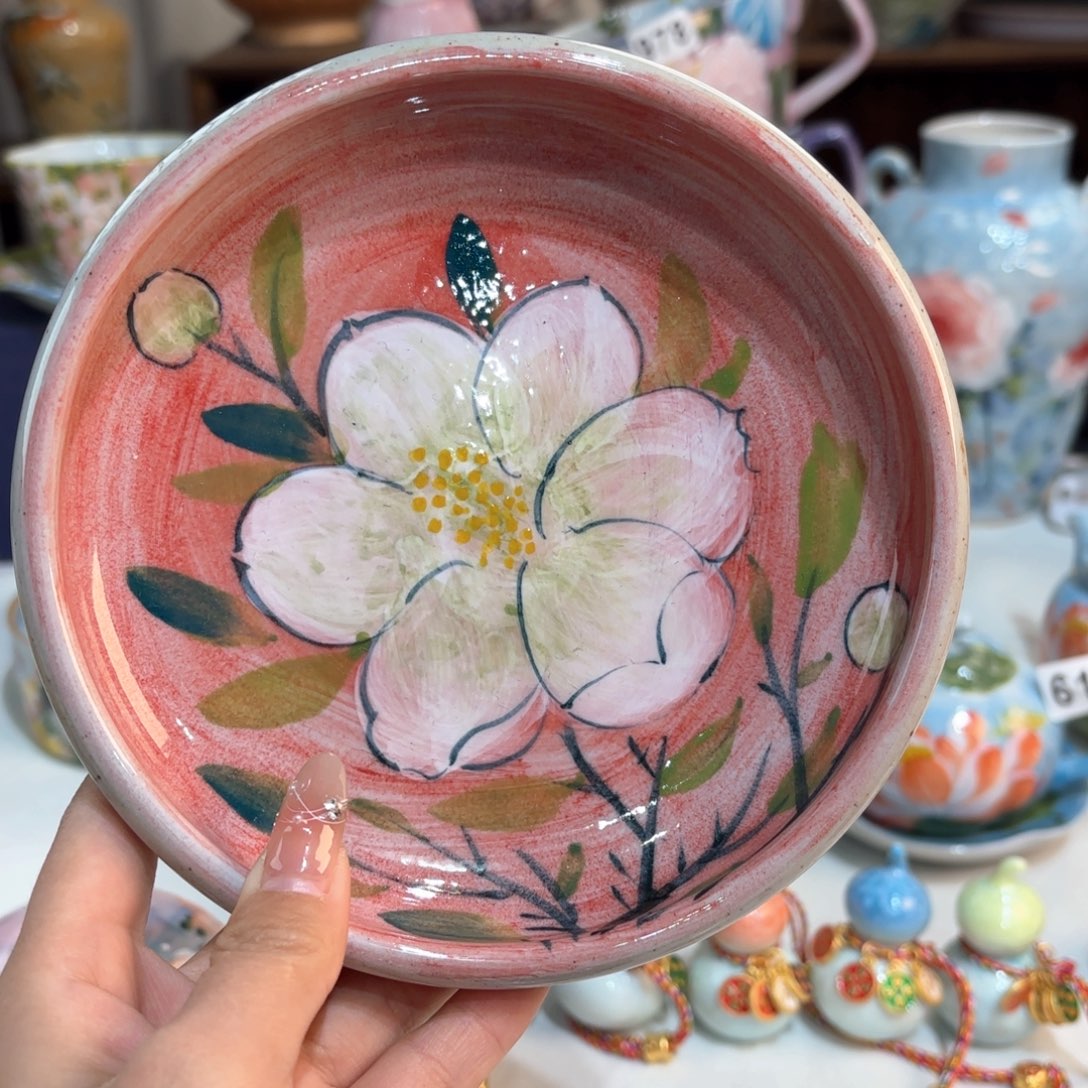 景德镇手绘高温釉下彩陶瓷茶具