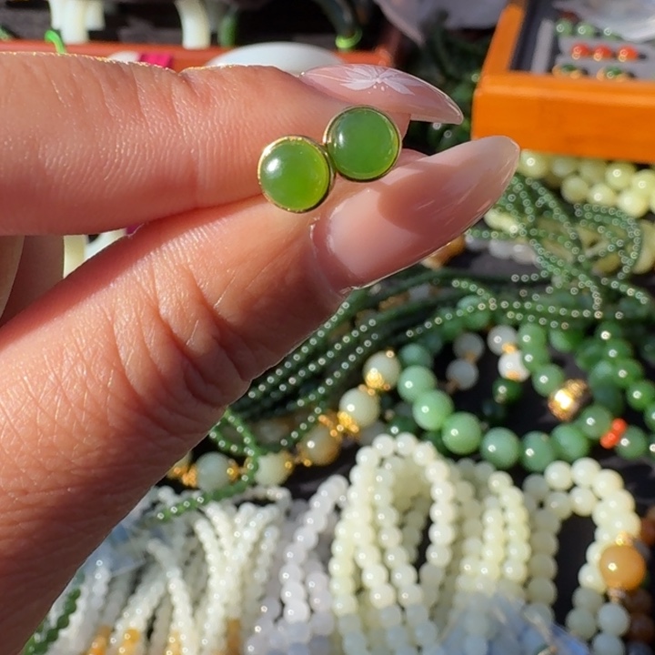 和田玉银S925镶嵌颈饰