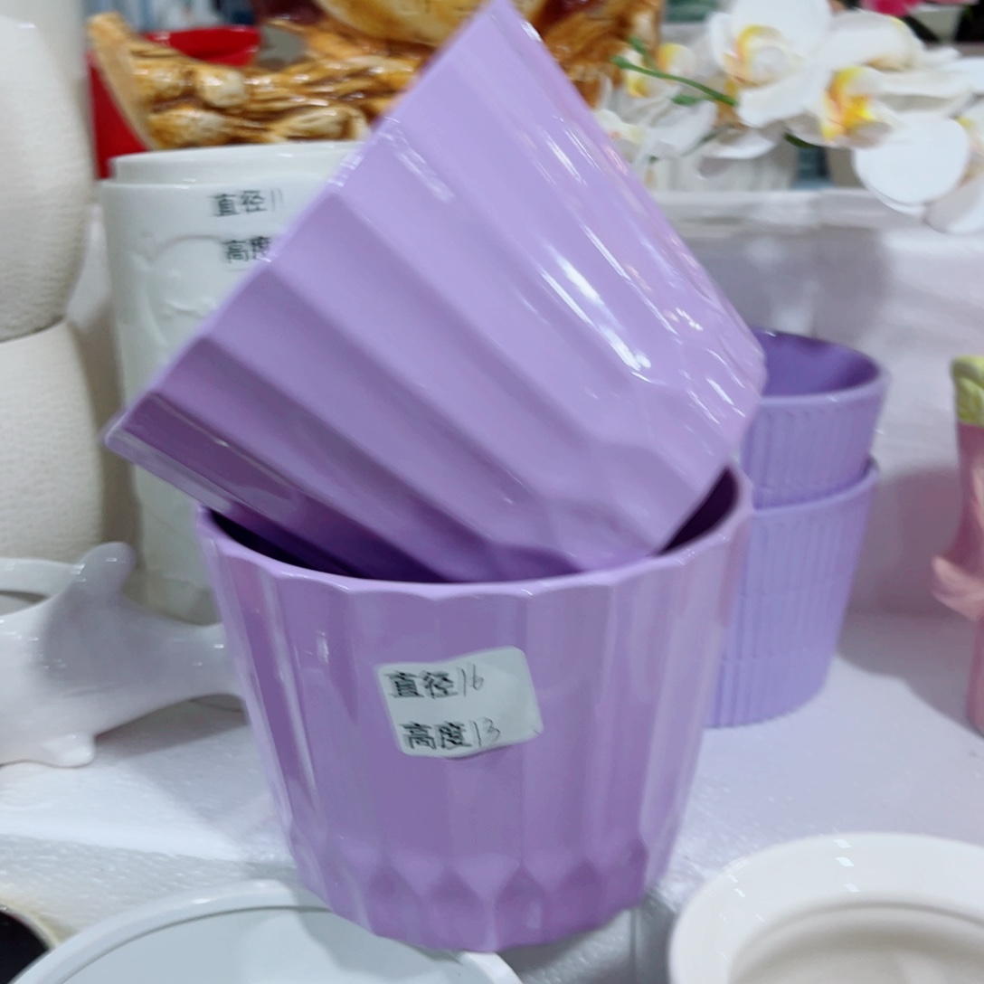 有孔，陶瓷花盆满10米包邮发货
