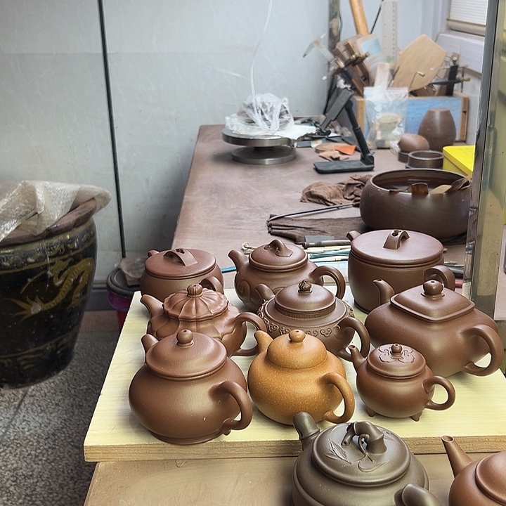 茶壶紫砂半手工制作杯子
