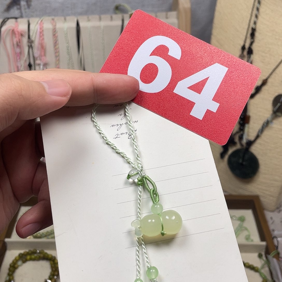 蛇纹石玉合金颈饰