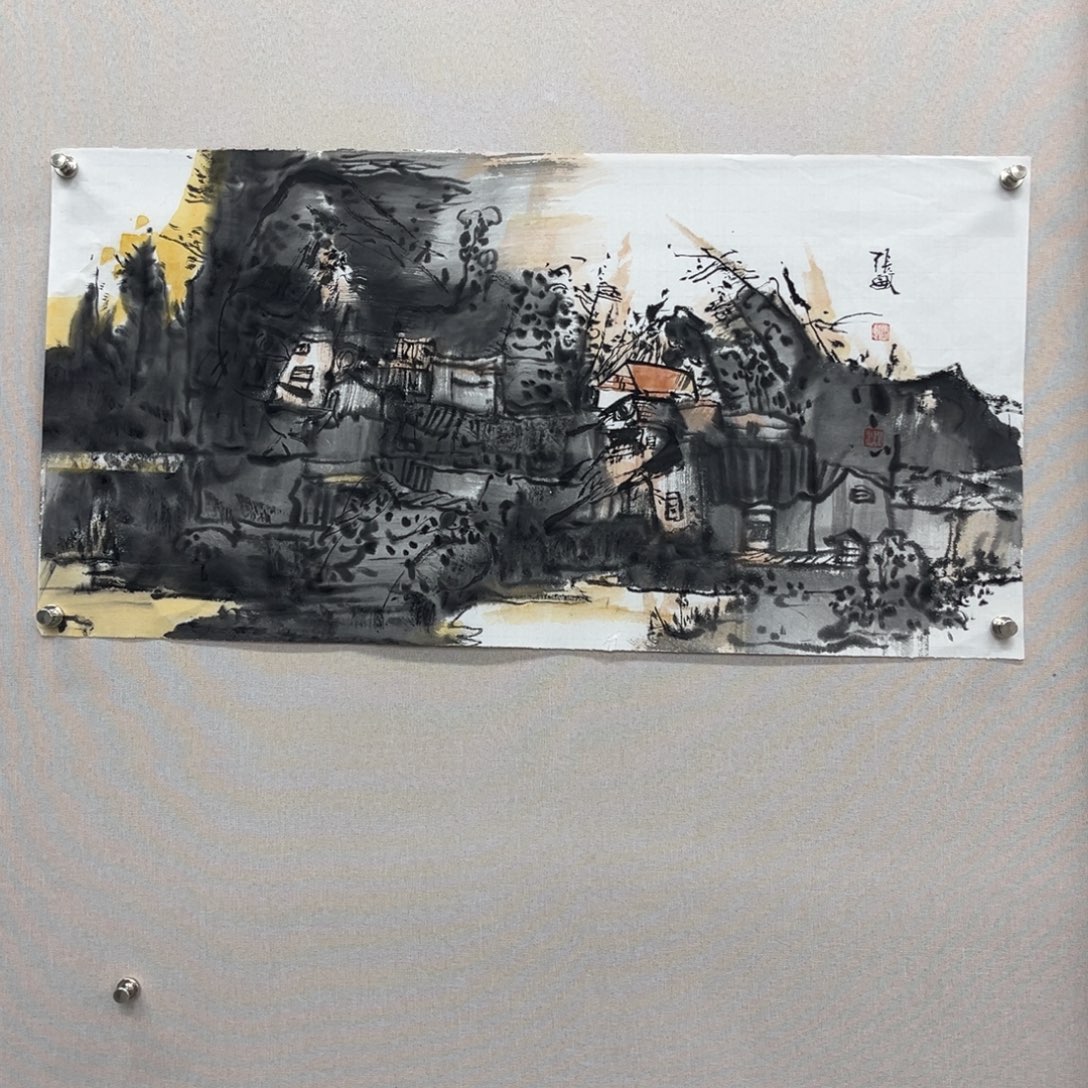 国画艺术家真人手绘