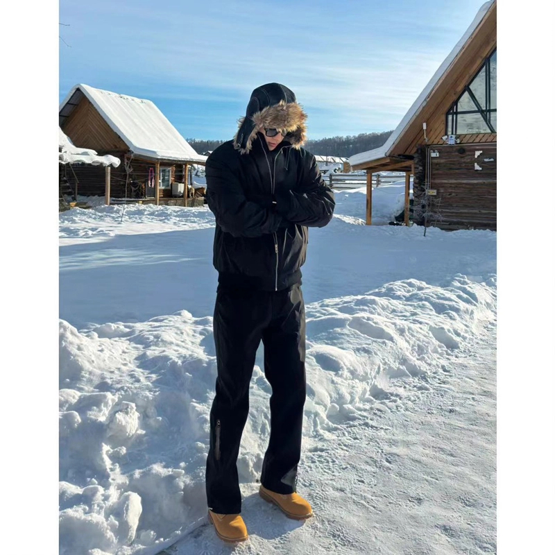 常规冬季加绒三防立裁冲锋裤户外防风保暖裤子户外机能可调节裤脚