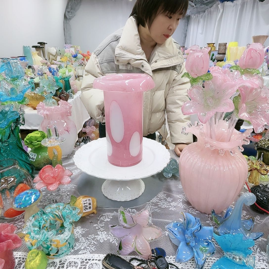 福利不退不换琉璃花瓶艺术品