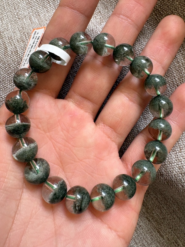 自然水晶严选。天然绿幽灵聚宝盆