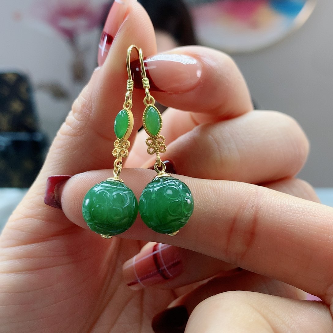 【闪购商品】翡翠耳饰未镶嵌，