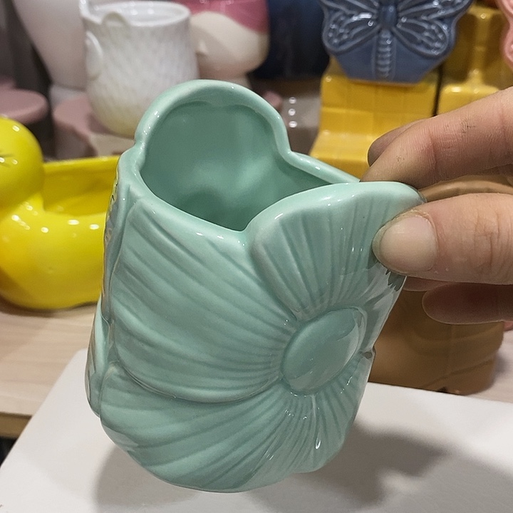 陶摆件陶盆有孔 瑕疵介意勿拍