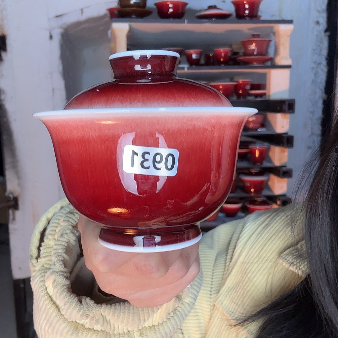 瓷片景德镇郎红陶瓷