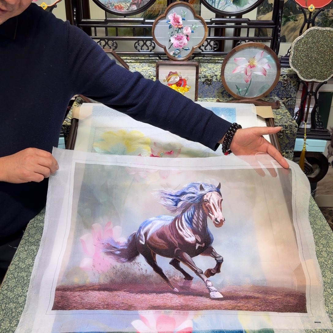 刺绣手工苏绣工艺制作技艺精湛