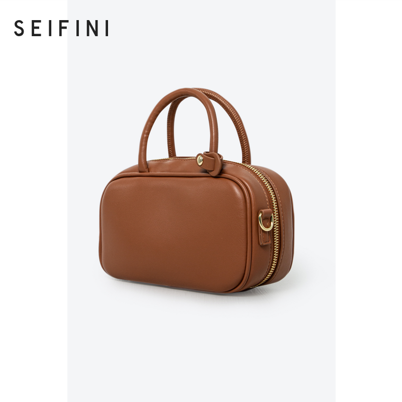 诗凡黎miu系简约通勤小方包新款高级感流行百搭手提包时尚质感包