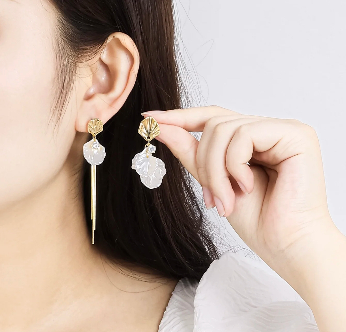 铜合金锆石耳饰 时尚耳钉通用链接  3