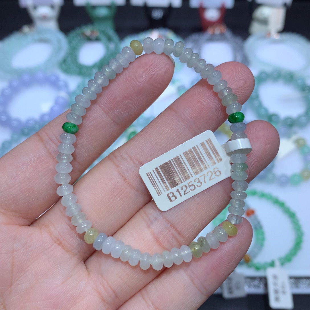 翡翠未镶嵌手串天然