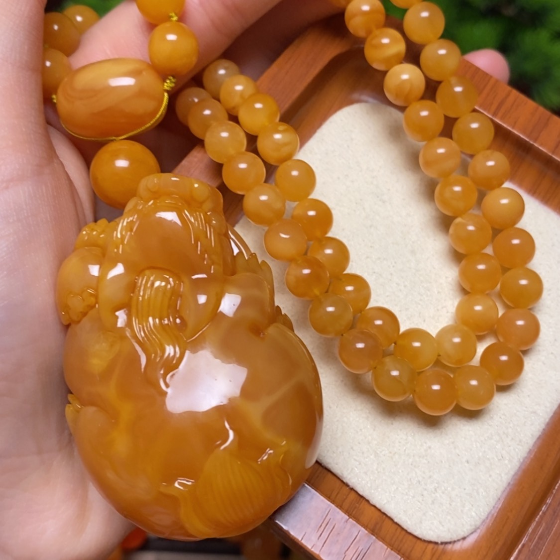 【闪购商品】蜜蜡颈饰未镶嵌项链