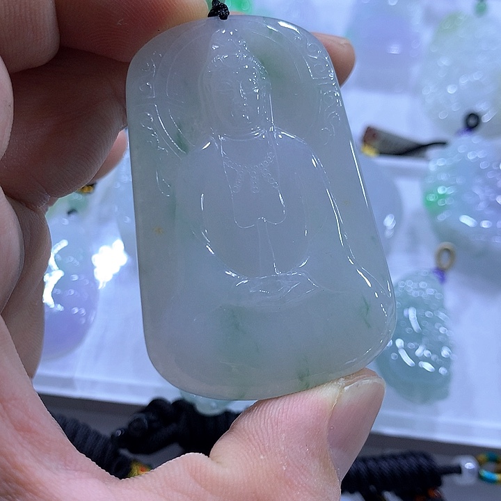 翡翠未镶嵌颈饰天然翡翠A货吊坠