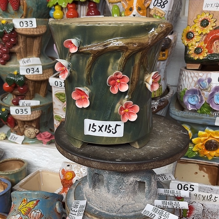 粗陶材质多肉花盆