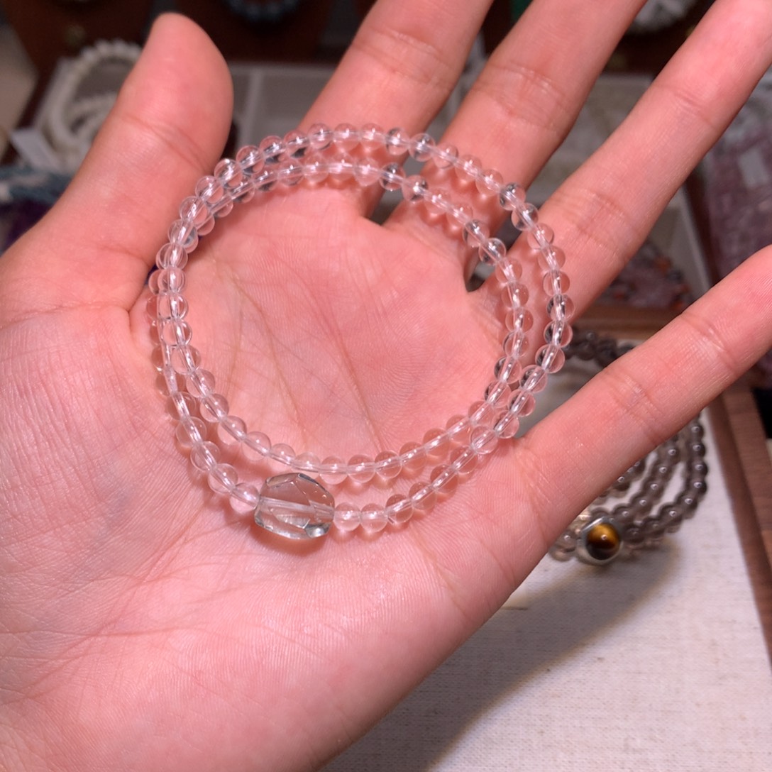 水晶未镶嵌手链白水晶