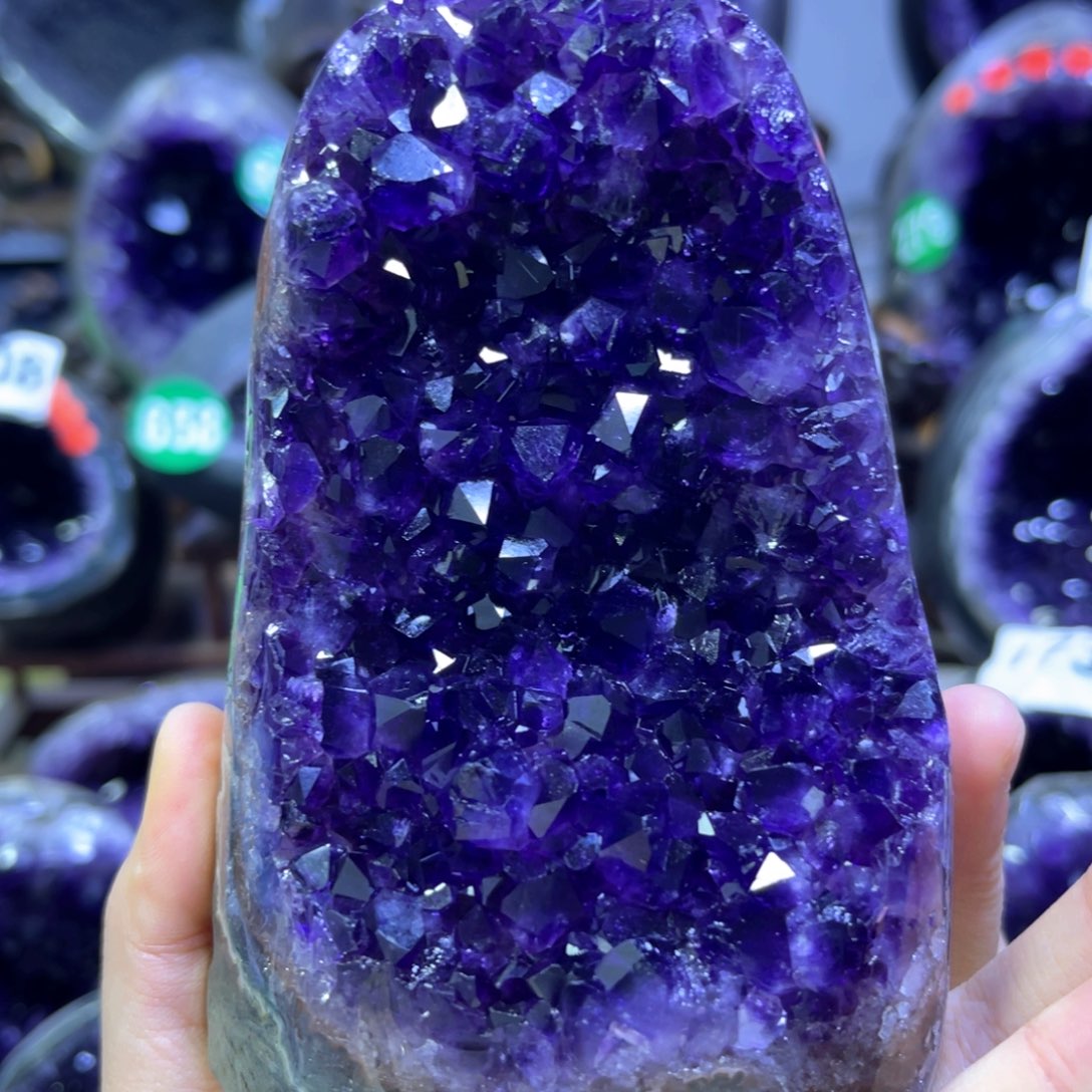 紫晶摆件未镶嵌紫水晶