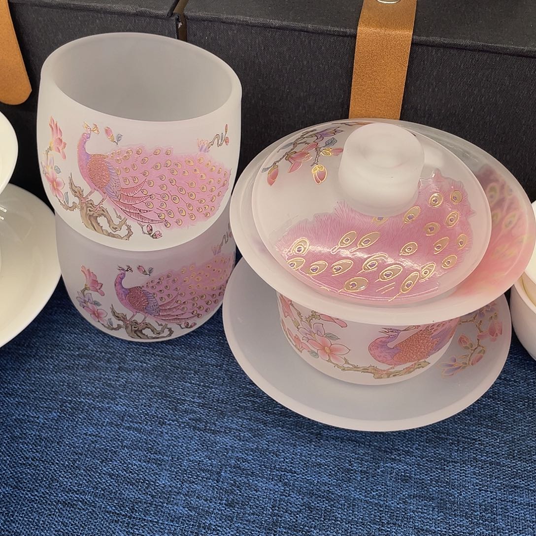 陶景德陶瓷盖碗茶具