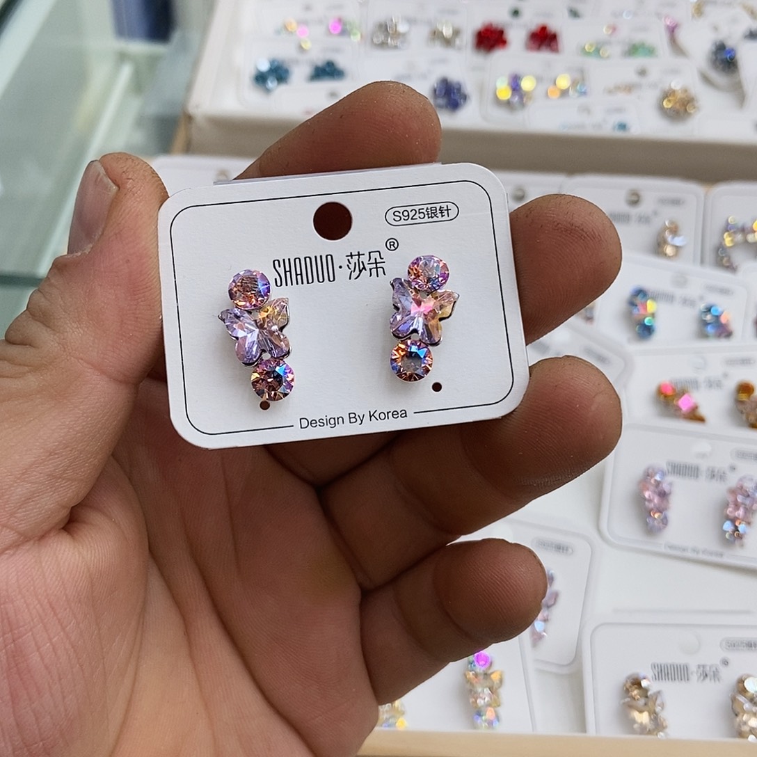 锆石纯铜合金耳钉