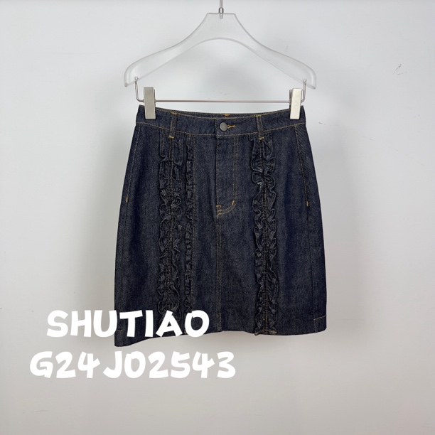 【SHUTIAO】2024秋冬：新款小众设计款短裙G24J02543