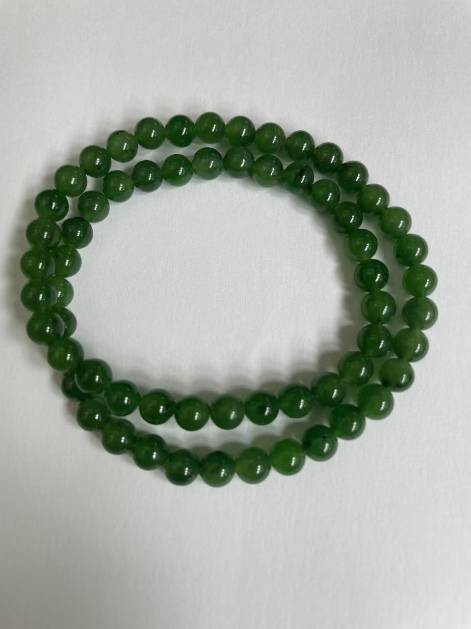 【袁氏矿业】卡6手串微黑点63颗绕手两圈（多样性发一）