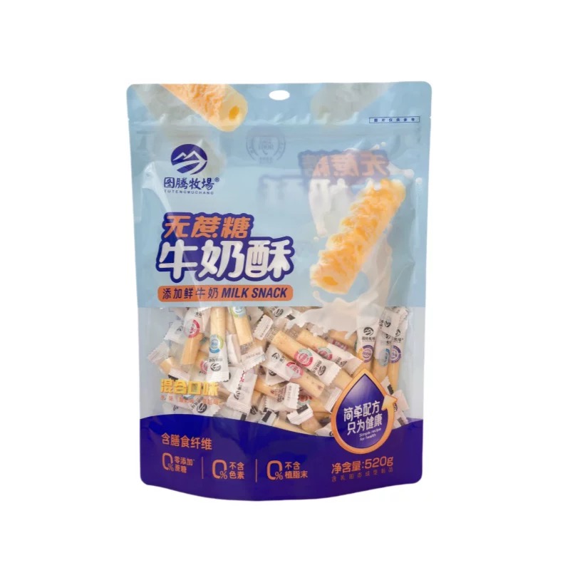 图腾牧场混合牛奶酥520g零食