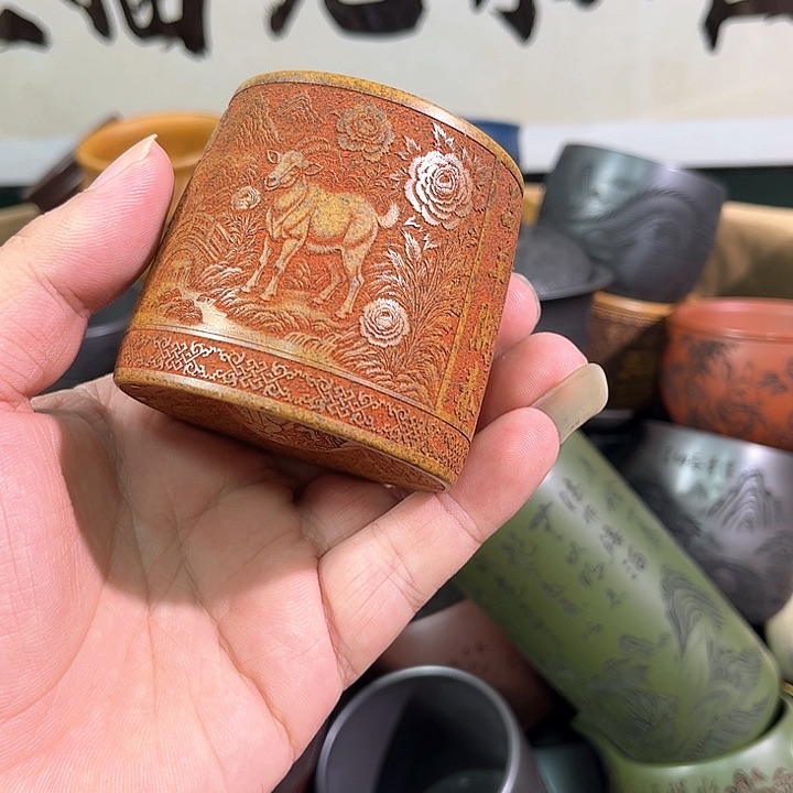 茶杯紫砂全手工紫砂主人杯