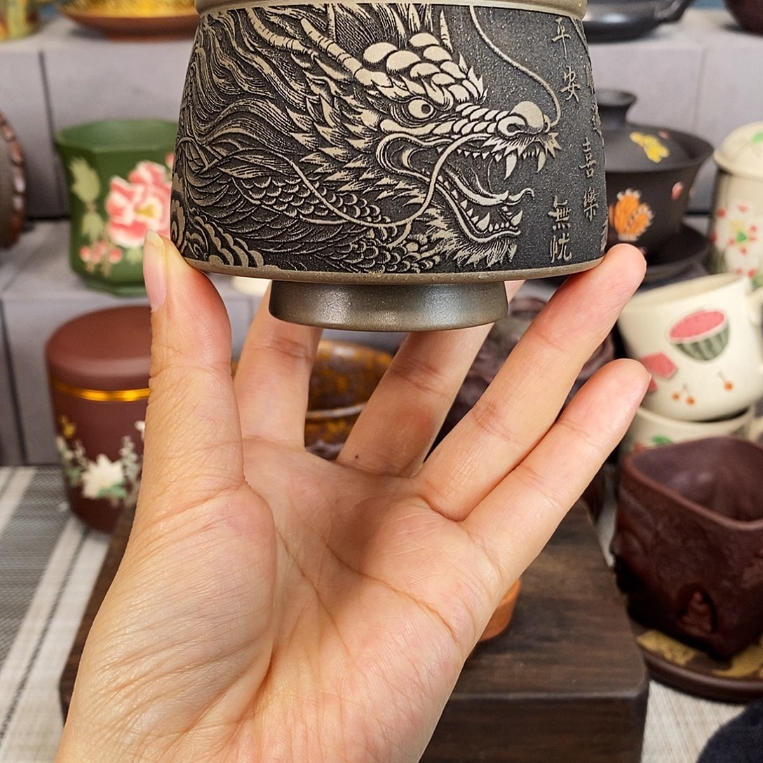 紫砂茶杯紫砂紫砂