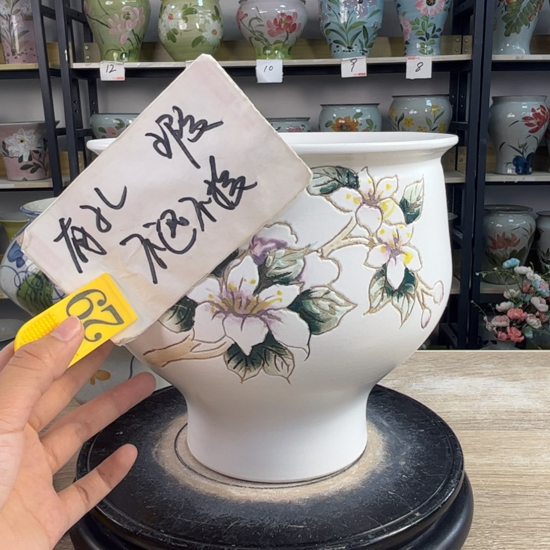 罐1tc景德镇陶瓷花盆