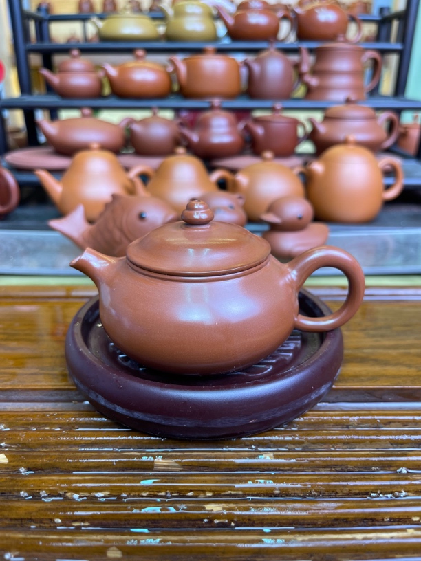 薄胎（寒江+千线开运+石韵+树藤君德）潮州本土原矿朱泥手拉全手工