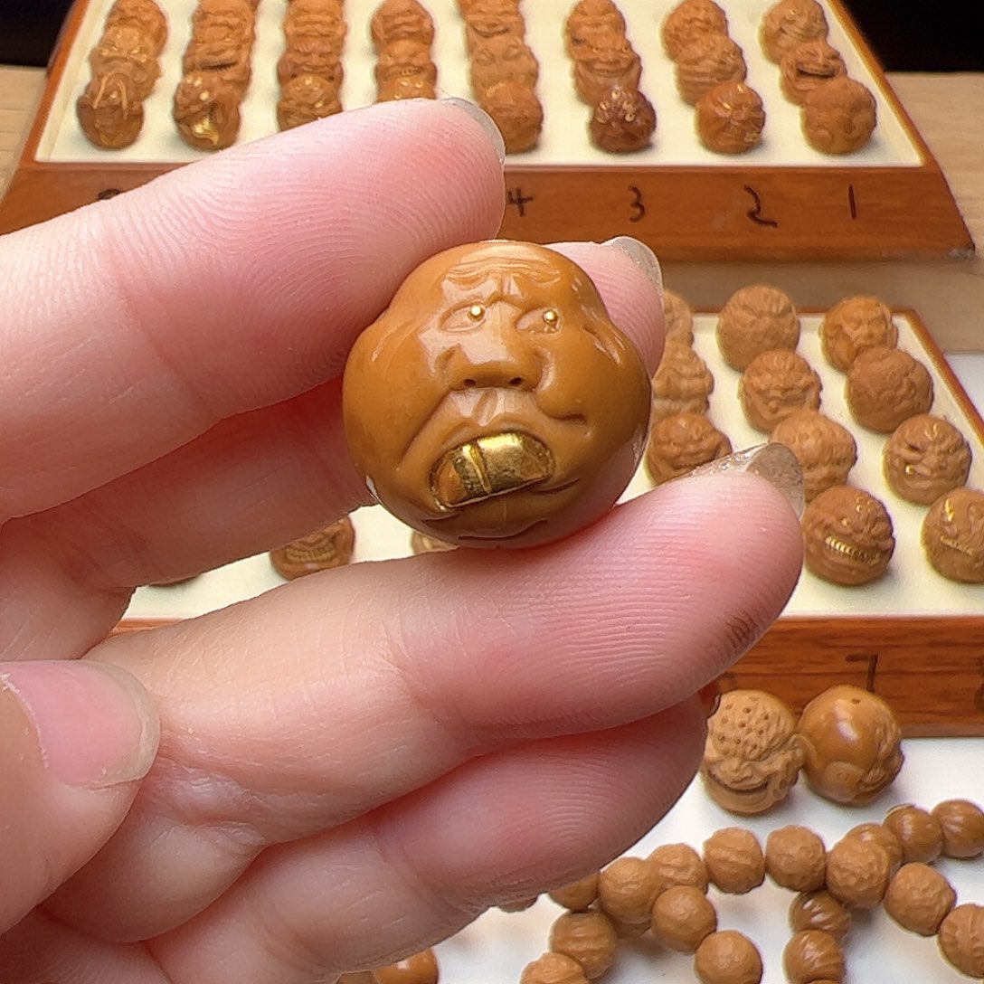 猴头核桃吊坠猴头