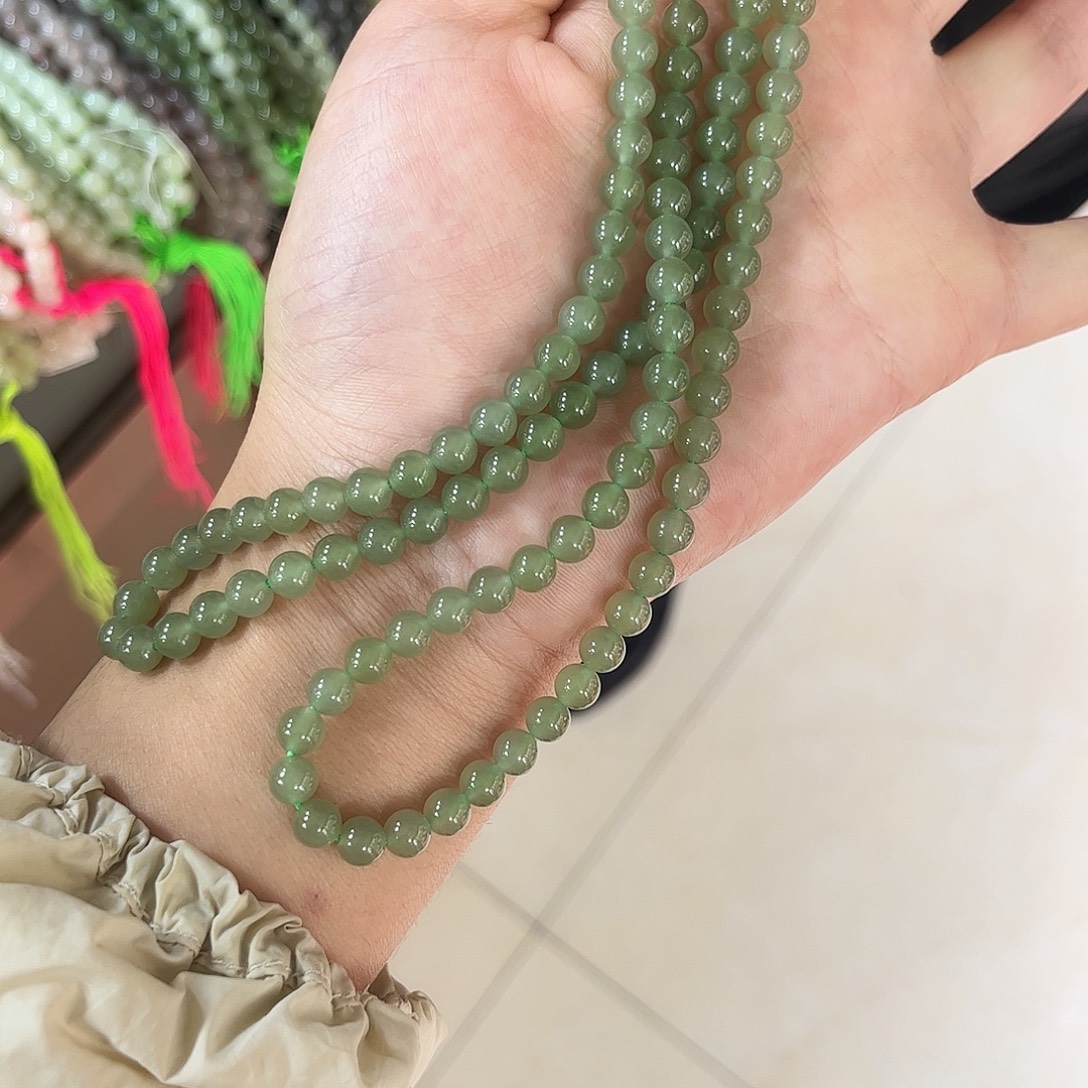 珍***珠和田玉未镶嵌手串不退不换