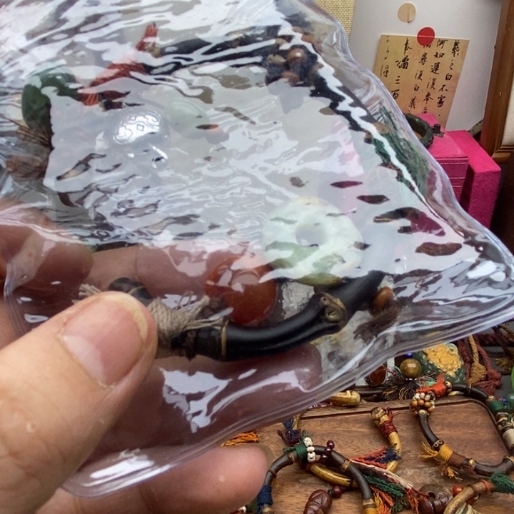 未镶嵌岫岩河磨玉（透闪石质玉）挂件拓*