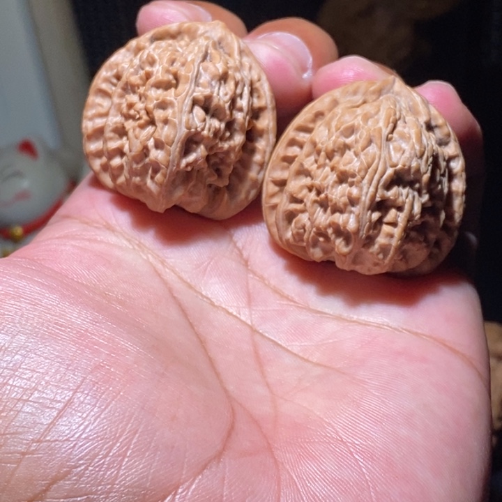 把件文玩核桃0*C三角白