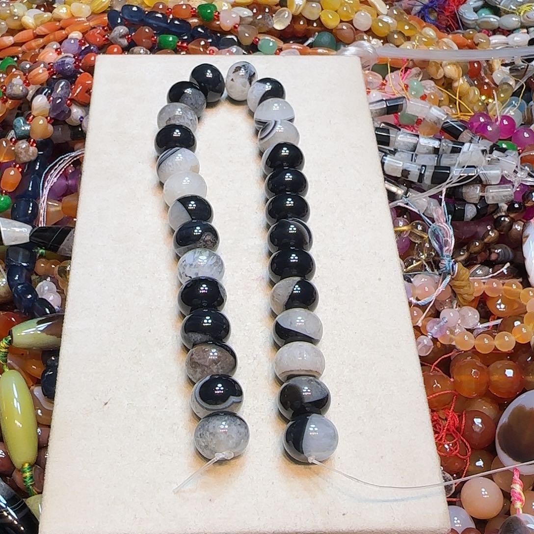 玛瑙/玉髓合金珠宝半成品玛瑙水晶共生一条