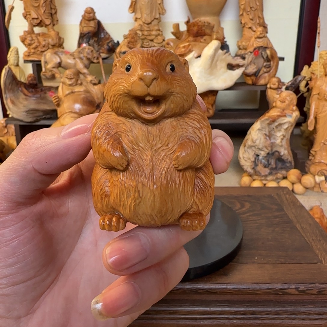 崖柏小木匠艺雕一物一拍