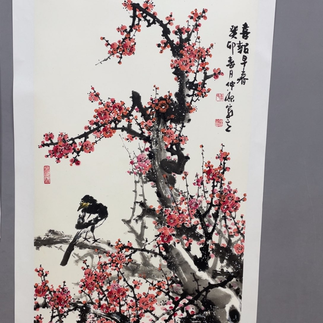 国画艺术家真人手绘