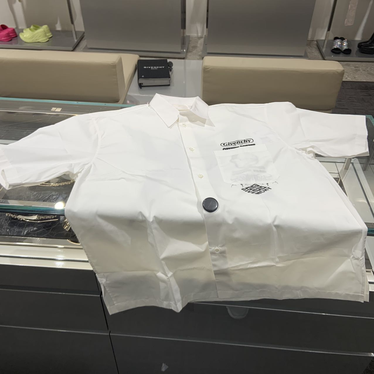 全新未使用 Givenchy/纪梵希 男士休闲短袖衬衫