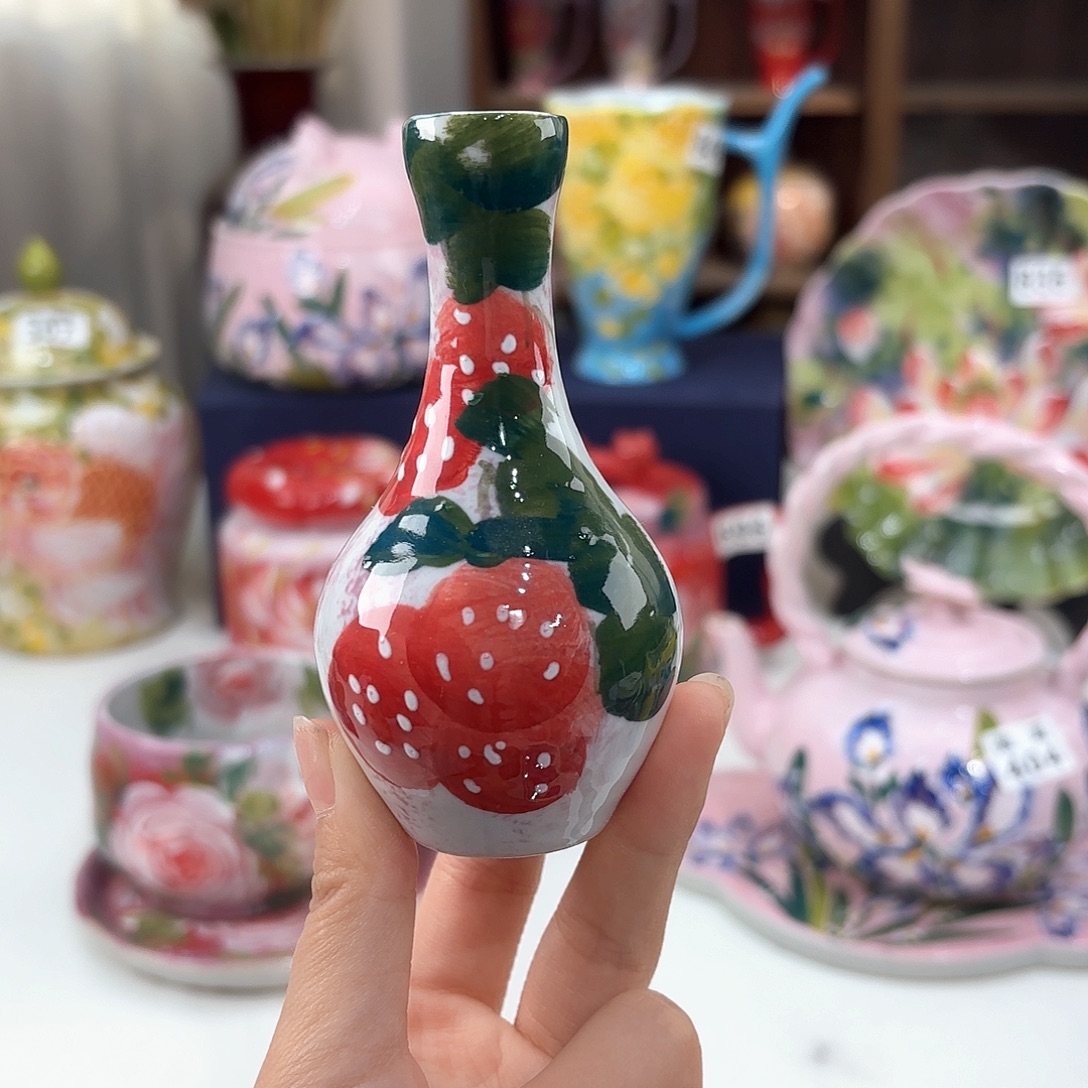 景德镇手绘高温釉下彩陶瓷茶具