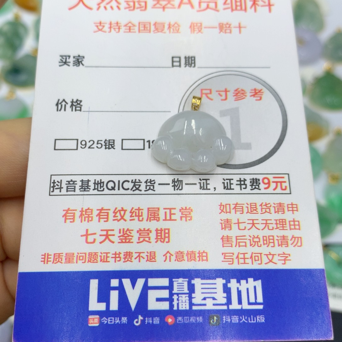 翡翠颈饰未镶嵌翡翠