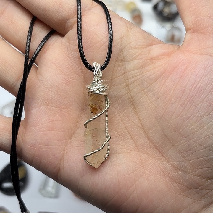 未镶嵌颈饰水晶巴基斯坦油胆闪灵钻项链