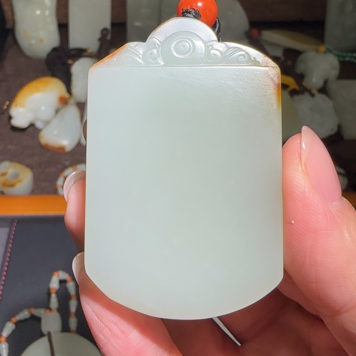 和田玉颈饰未镶嵌敌*畏