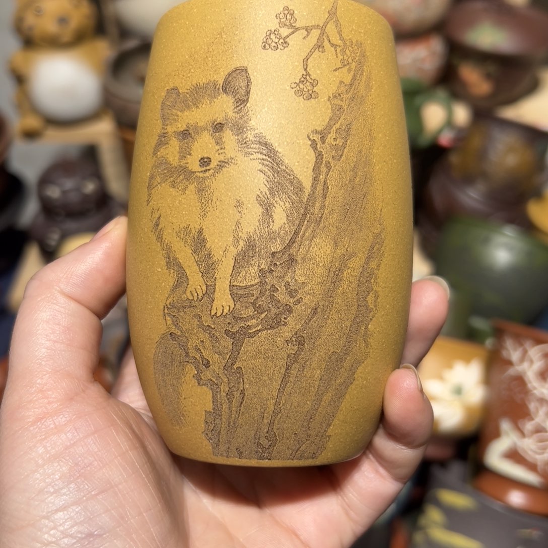 紫砂茶杯宜兴紫砂主人杯