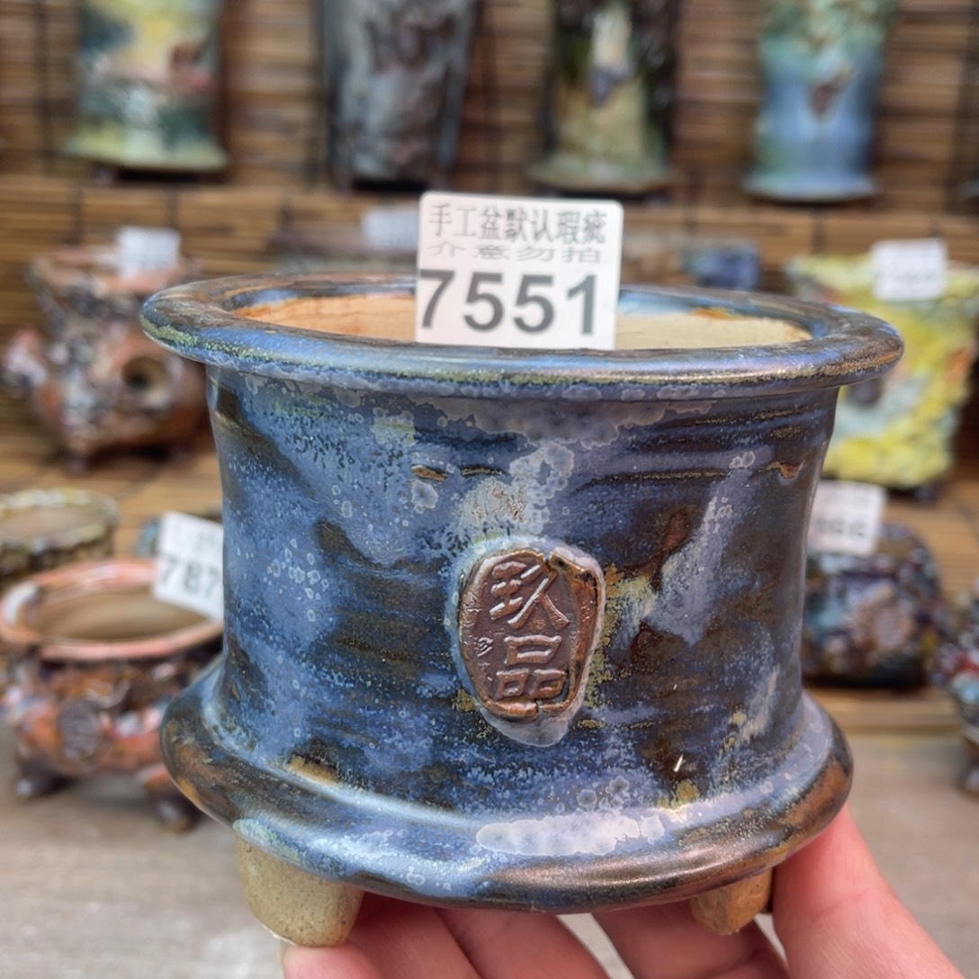 手工花盆默认瑕疵完美者勿拍