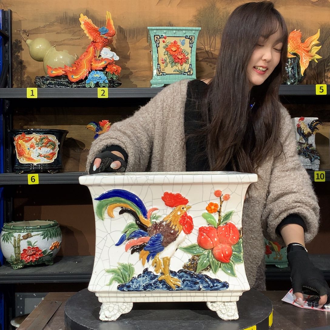 ！***！高温烧制石湾盆花盆